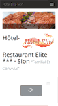Mobile Screenshot of hotelelitesion.ch
