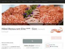 Tablet Screenshot of hotelelitesion.ch
